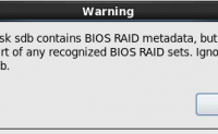 安装centos系统提示Disk sda contains BIOS RAID metadata解决方法